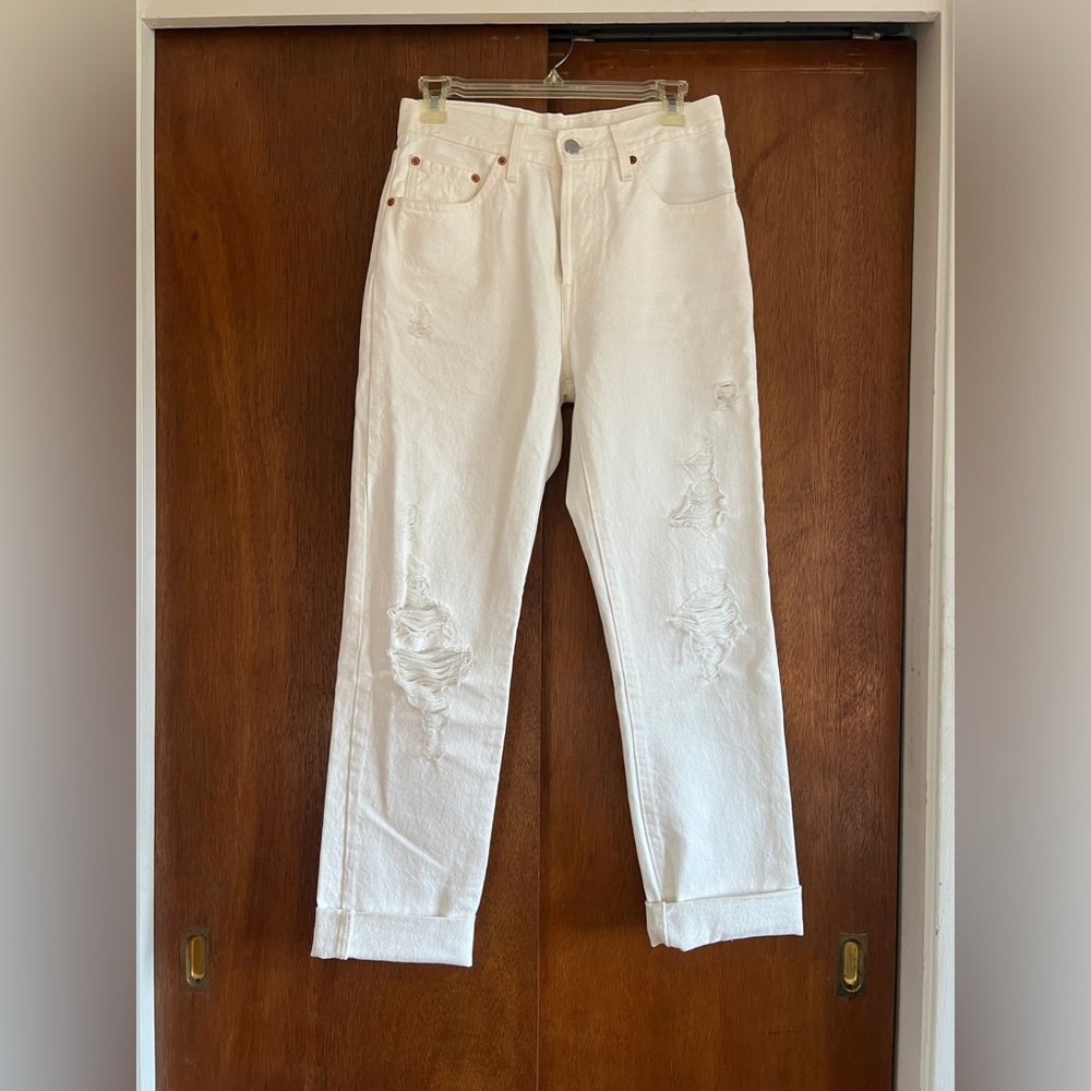 Levi’s 501 Perfect Fit White Jeans